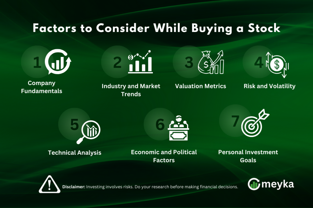 Factors to Consider While Buying a Stock
