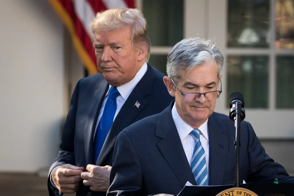 Trump backs off from his criticism of Powell after warnings about the economy.