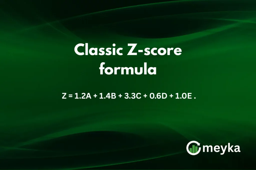 Altman Z-Score Formula