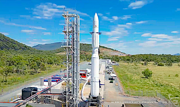 exact launch date and time for Gilmour Space’s Eris TestFlight 1