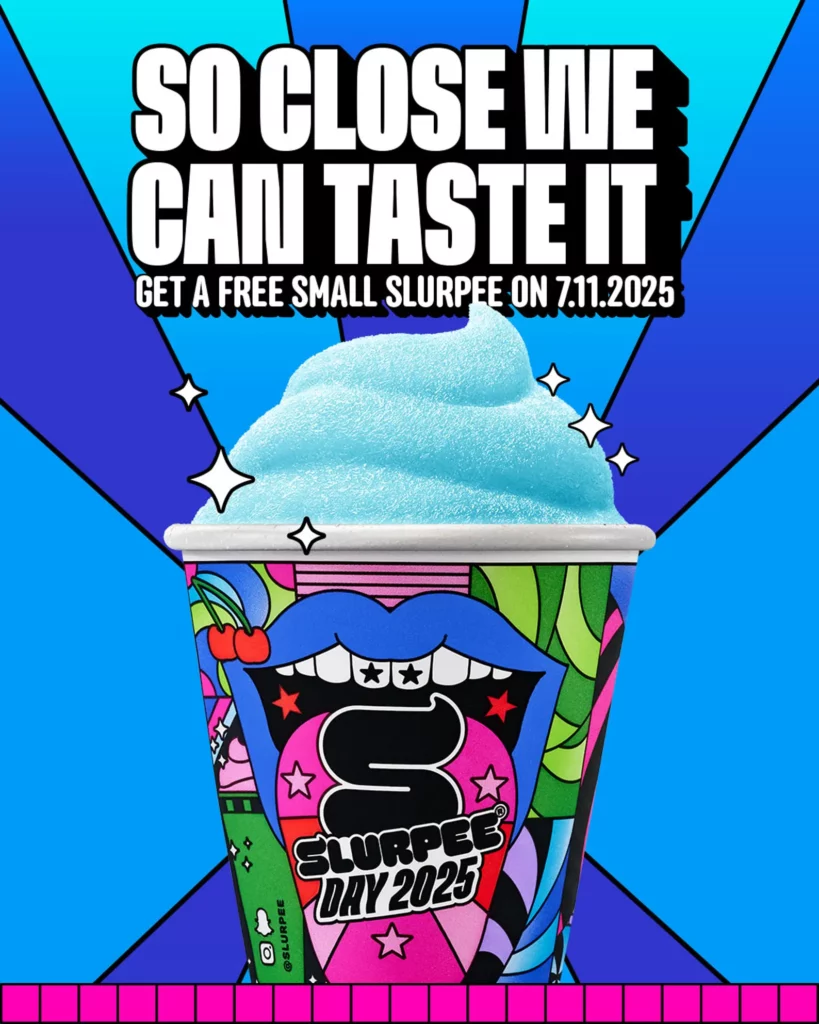 free slurpee today