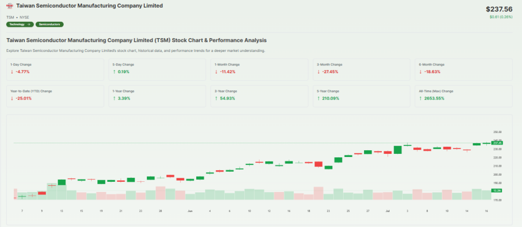 Meyka AI TSMC Overview
