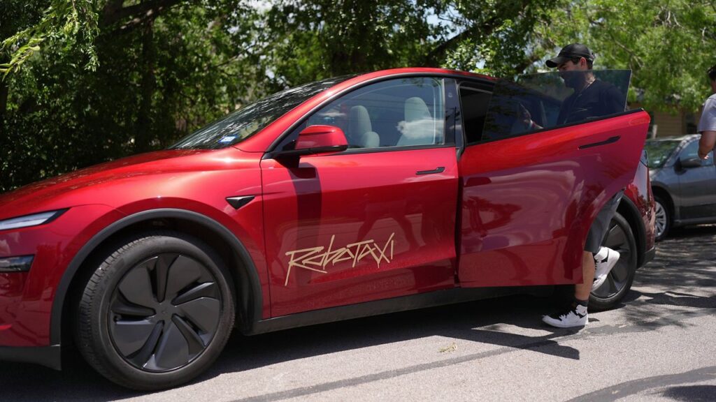 Tesla launched its robotaxi service in Austin, Texas.