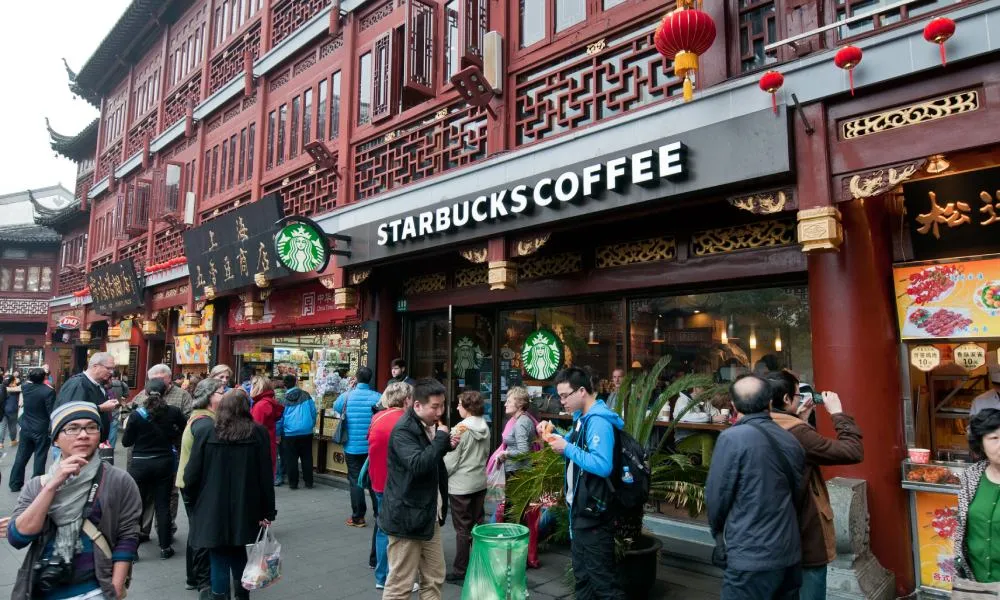 Starbucks entered China in 1999 and now has over 7,800 stores across more than 200 cities.