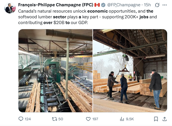 Softwood lumber supports 200K+ jobs and adds over $20B to Canada’s economy each year.