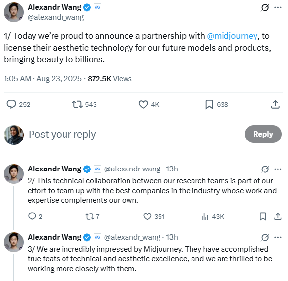 Meta & Midjourney Partnership Details from Officials