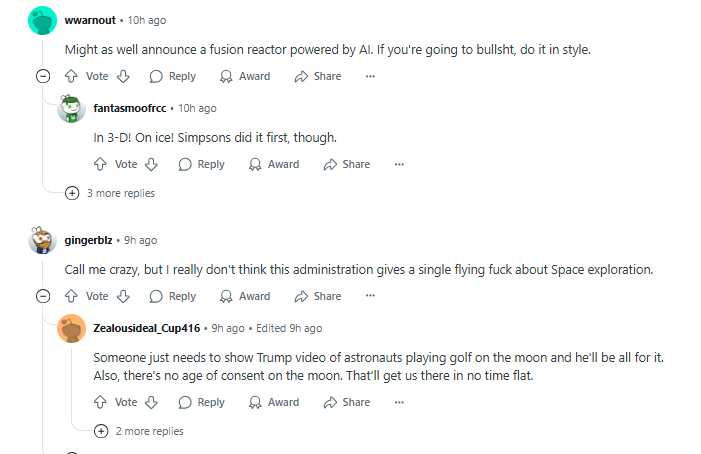 Public Reactions to NASA’s Moon Reactor Plan