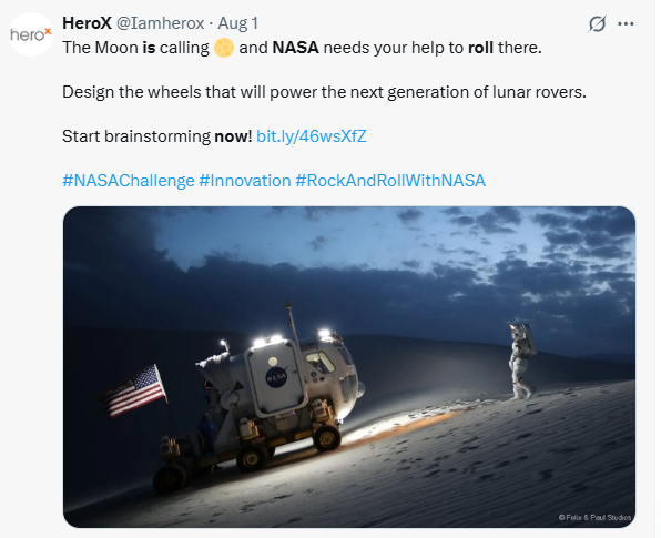 HeroX Announcement of Design Wheel Competition 2025