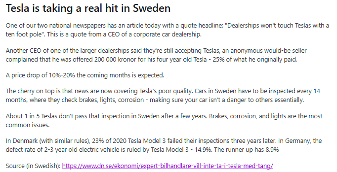User Added Views on Tesla Experience
