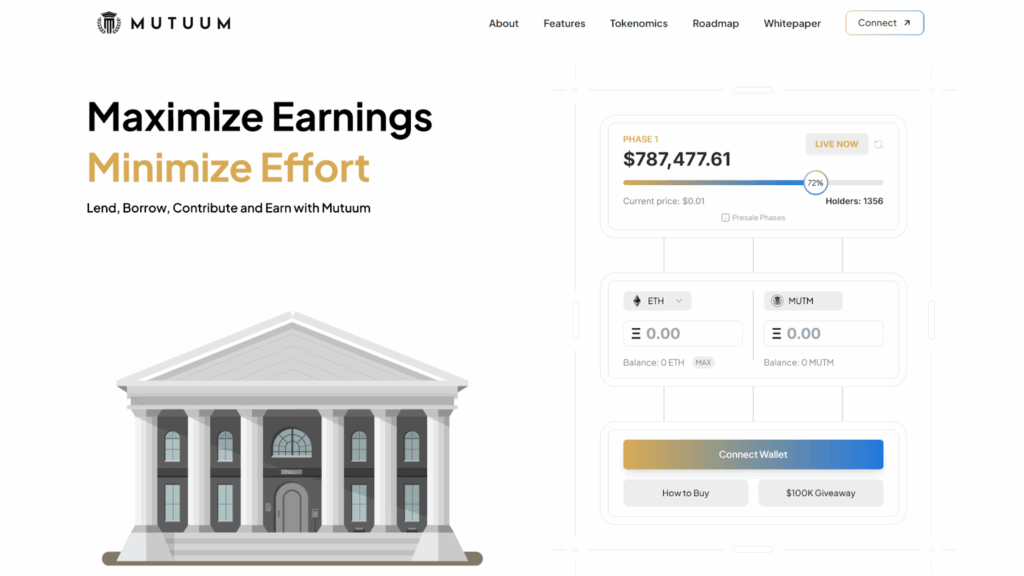 Mutuum Finance raises $787K in Phase 1 with tokens at $0.01.