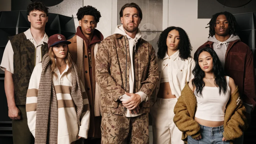 The Hollywood Reporter Source: American Eagle’s Travis Kelce collab, highlights its fresh and youth-focused brand image.