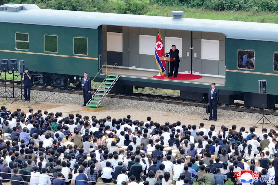 Yahoo News Singapore Source: Kim Jong Un traveled to China using a heavily armored train for safety and comfort.