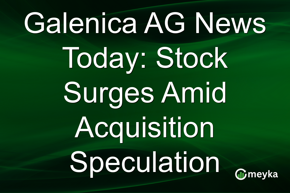 Galenica AG News Today: Stock Surges Amid Acquisition Speculation