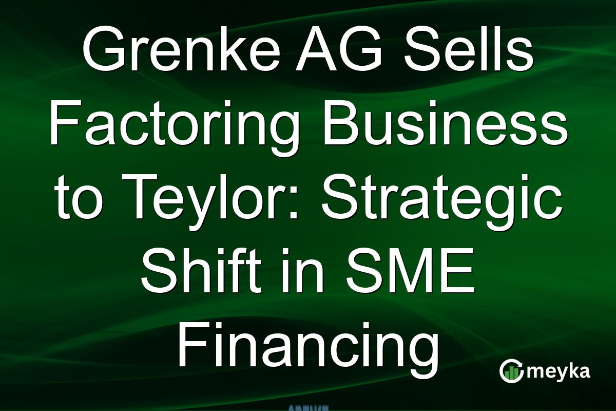 Grenke AG Sells Factoring Business to Teylor: Strategic Shift in SME Financing