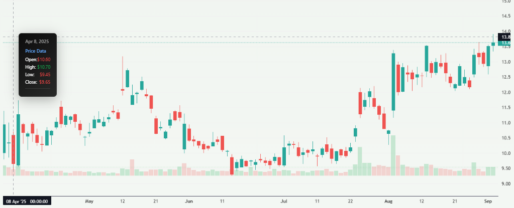 Meyka AI: AEO Stock Chart Overview After Successful Ad Campaign