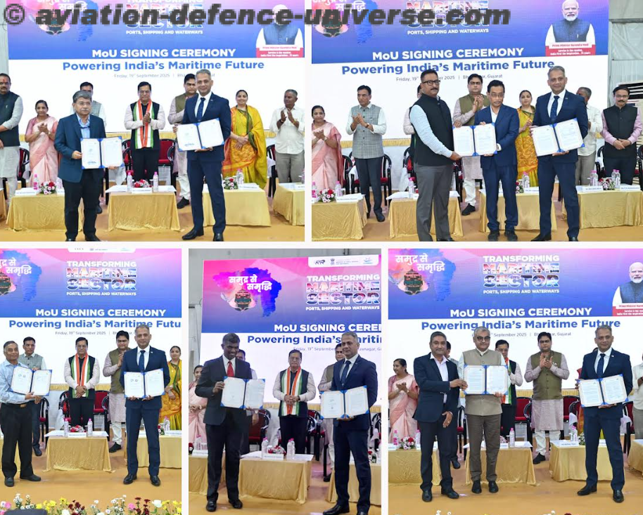 GRSE signs five MoUs to boost green vessels, port links, and global reach in the maritime sector.