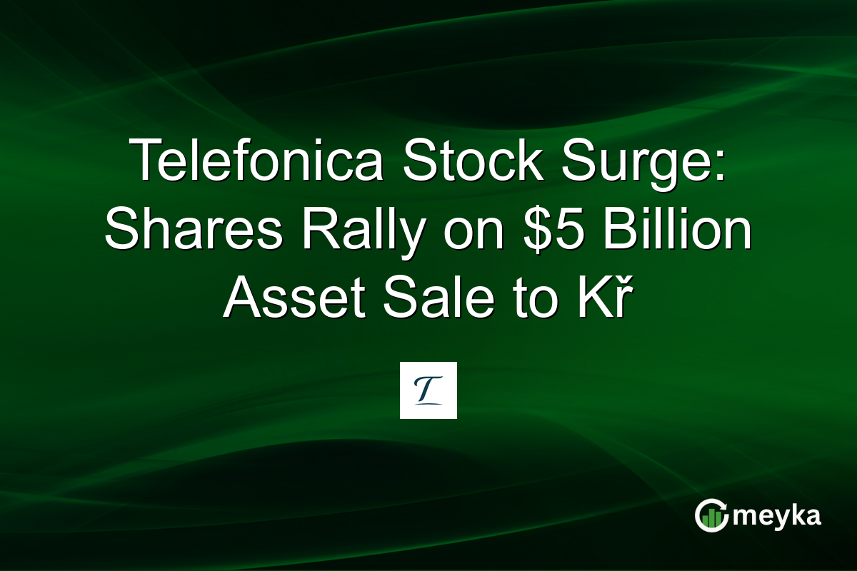 Telefonica Stock Surge: Shares Rally on $5 Billion Asset Sale to Kř
