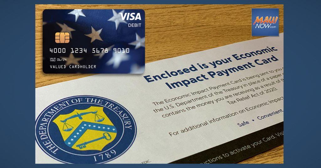 The IRS sent payments through direct deposit, paper checks, and prepaid debit cards.