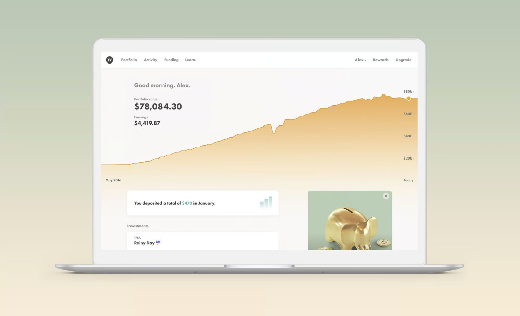 Wealthsimple Trading Dashboard Interface