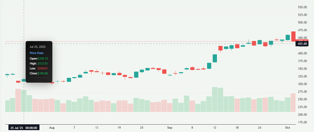 Meyka AI: Tesla Stock Overview 
