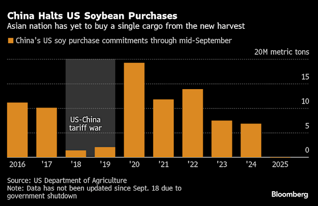 China’s halt in U.S. soybean purchases highlights rising trade tensions and the lasting impact of the U.S.–China tariff war.