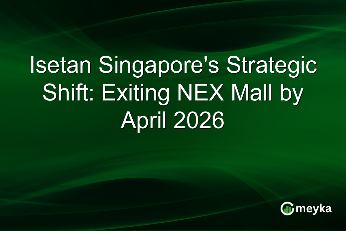 Isetan Singapore’s Strategic Shift: Exiting NEX Mall by April 2026