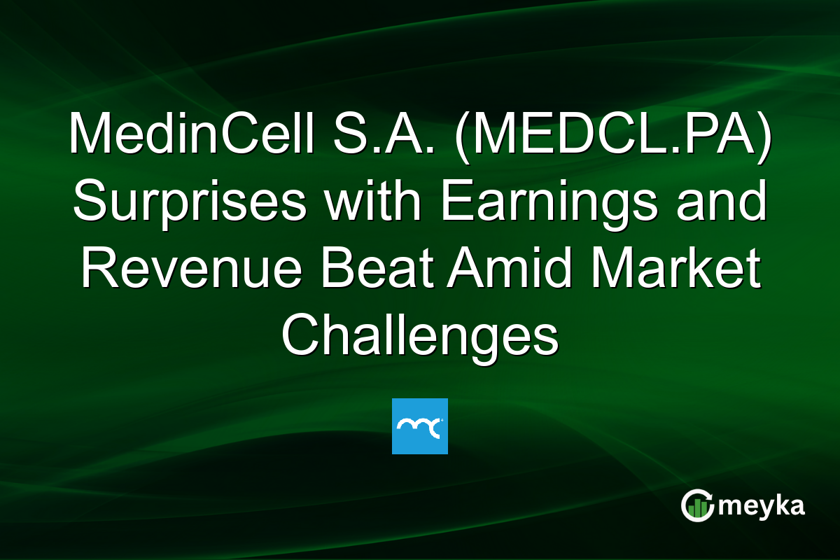 MedinCell S.A. (MEDCL.PA) Surprises with Earnings and Revenue Beat Amid Market Challenges