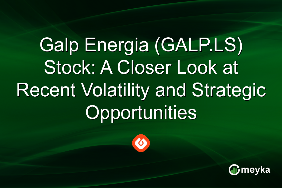 Galp Energia (GALP.LS) Stock: A Closer Look at Recent Volatility and Strategic Opportunities