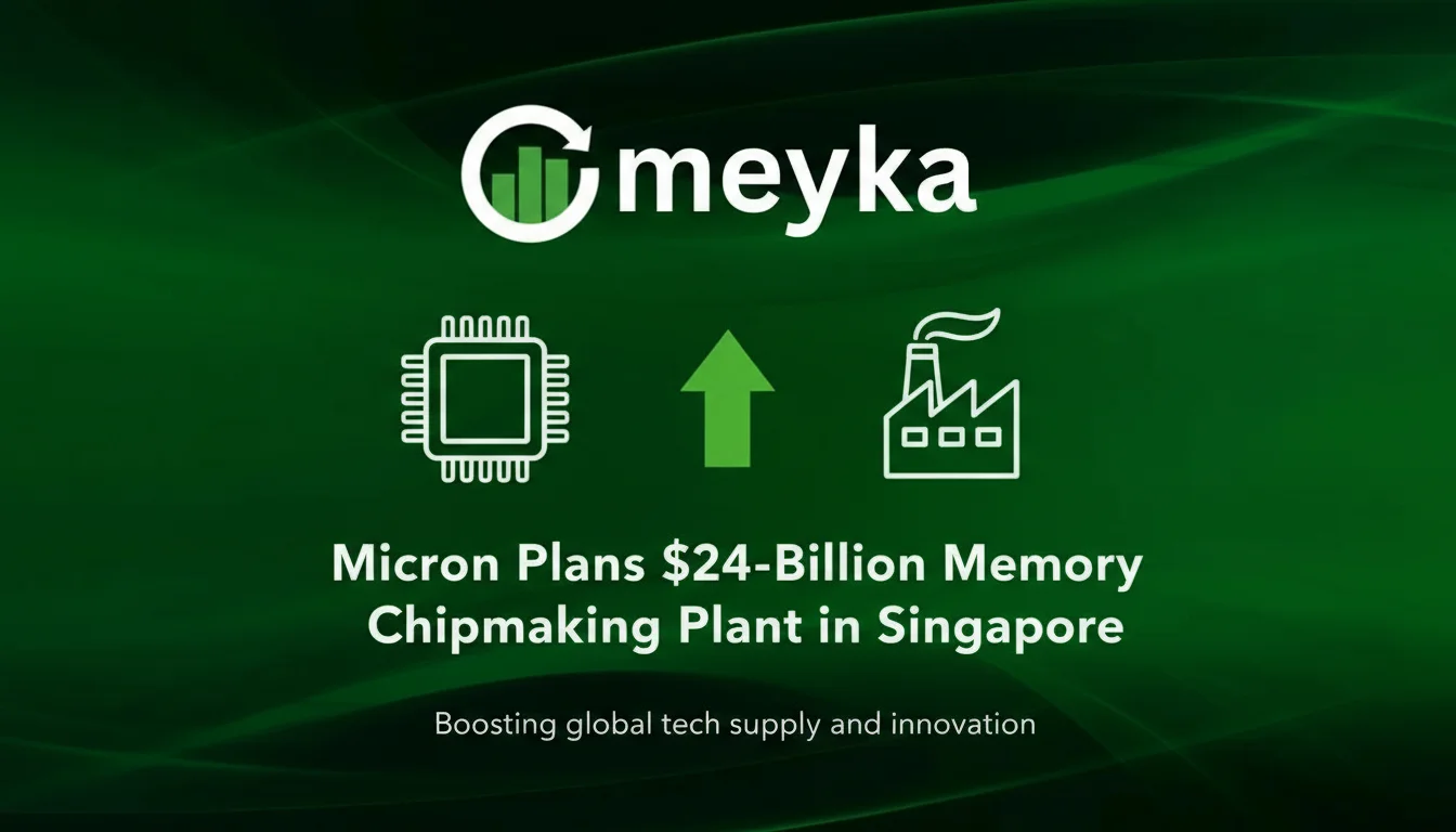 Micron Plans $24-Billion Memory Chipmaking Plant in Singapore