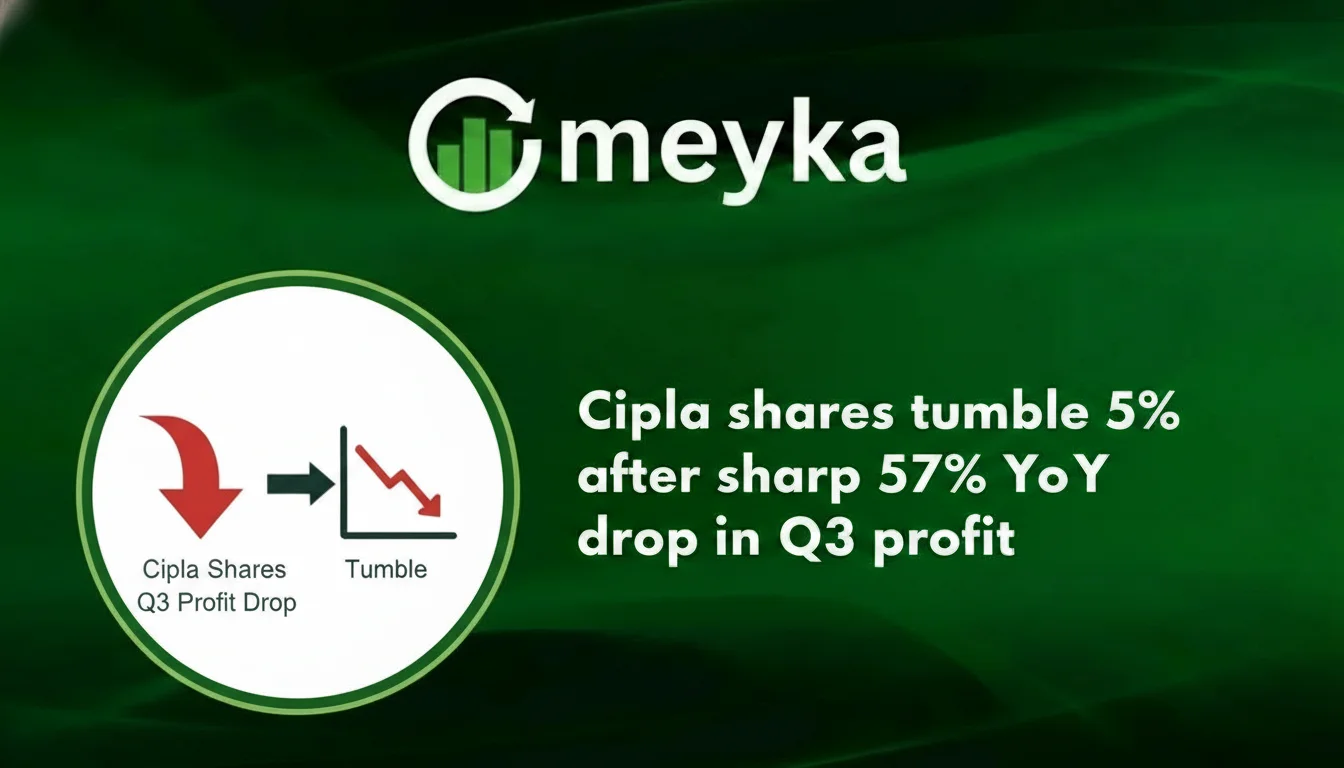 Cipla shares tumble 5% after sharp 57% YoY drop in Q3 profit