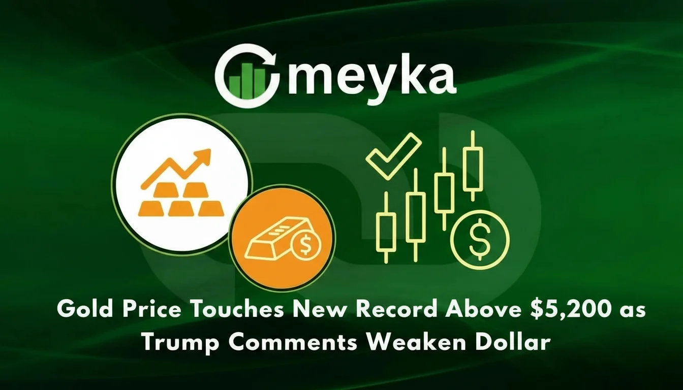 Gold price Touches New Record Above $5,200 as Trump Comments Weaken Dollar