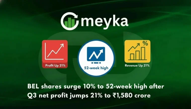 BEL shares surge 10% to 52-week high after Q3 net profit jumps 21% to ₹1,580 crore