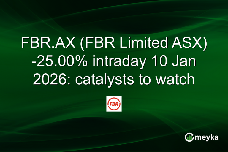 FBR.AX (FBR Limited ASX) -25.00% intraday 10 Jan 2026: catalysts to watch