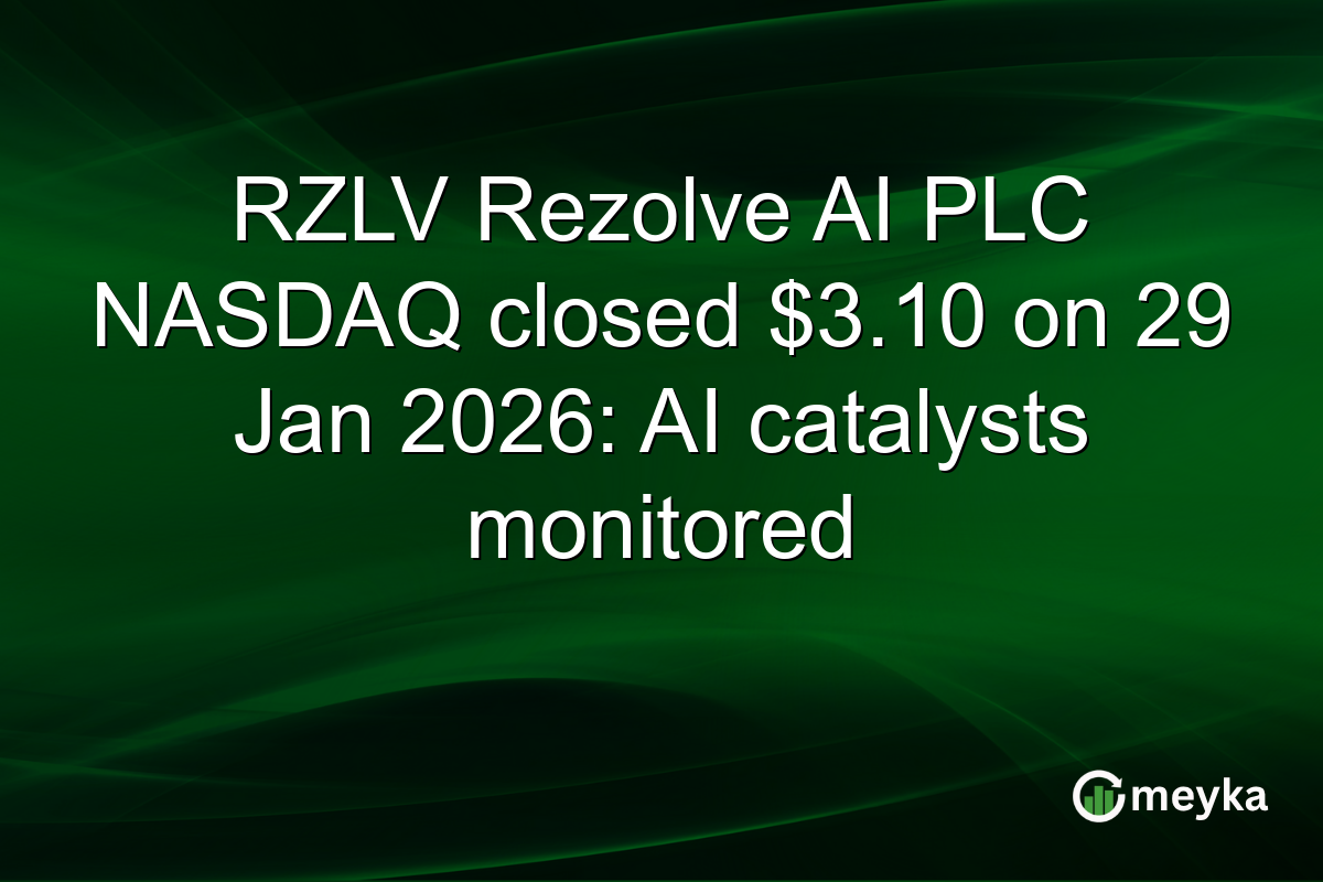 RZLV Rezolve AI PLC NASDAQ closed $3.10 on 29 Jan 2026: AI catalysts monitored