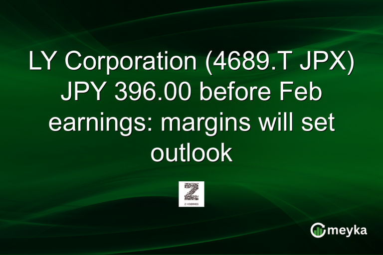 LY Corporation (4689.T JPX) JPY 396.00 before Feb earnings: margins will set outlook