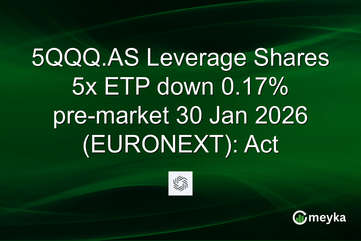 5QQQ.AS Leverage Shares 5x ETP down 0.17% pre-market 30 Jan 2026 (EURONEXT): Act