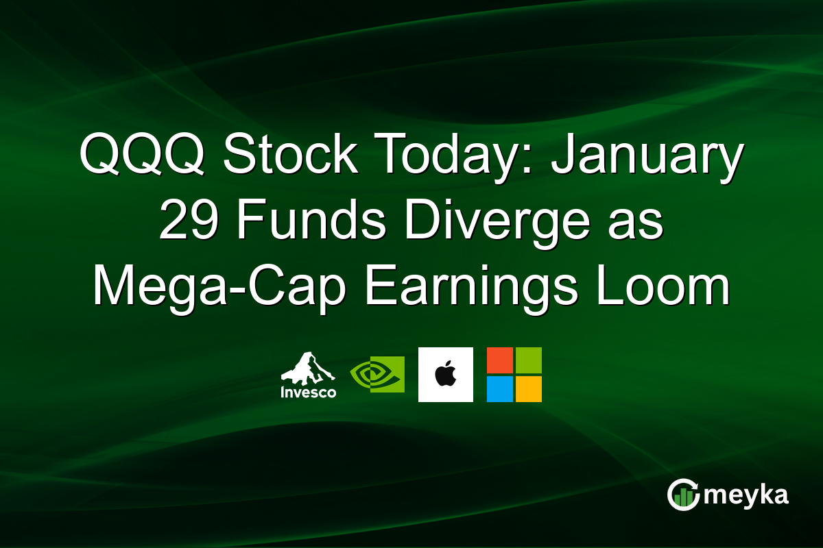 QQQ Stock Today: January 29 Funds Diverge as Mega-Cap Earnings Loom