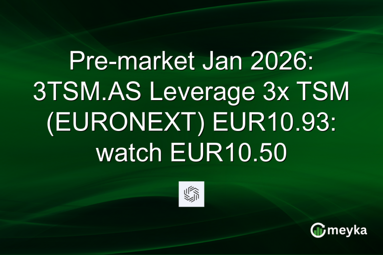 Pre-market Jan 2026: 3TSM.AS Leverage 3x TSM (EURONEXT) EUR10.93: watch EUR10.50