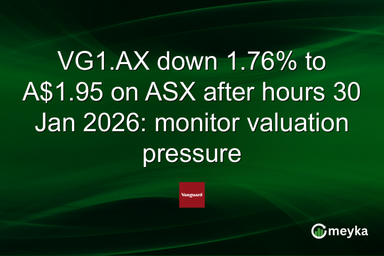 VG1.AX down 1.76% to A$1.95 on ASX after hours 30 Jan 2026: monitor valuation pressure