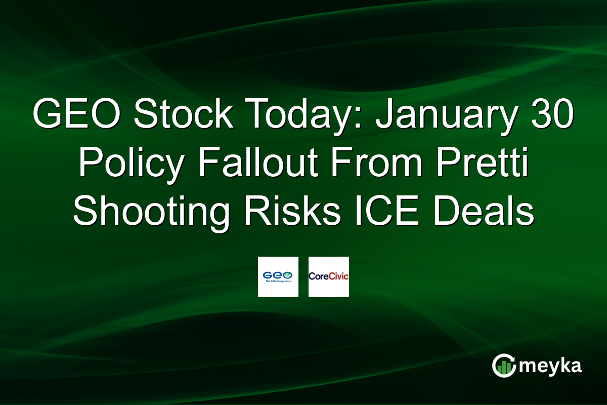 GEO Stock Today: January 30 Policy Fallout From Pretti Shooting Risks ICE Deals