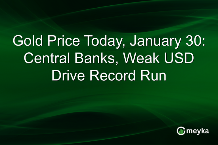 Gold Price Today, January 30: Central Banks, Weak USD Drive Record Run