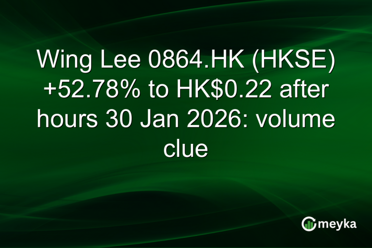 Wing Lee 0864.HK (HKSE) +52.78% to HK$0.22 after hours 30 Jan 2026: volume clue