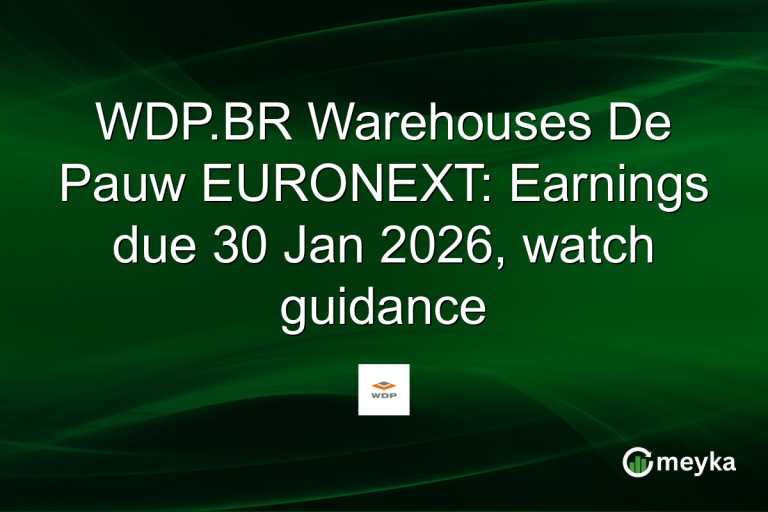 WDP.BR Warehouses De Pauw EURONEXT: Earnings due 30 Jan 2026, watch guidance