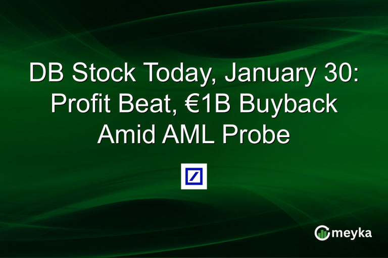 DB Stock Today, January 30: Profit Beat, €1B Buyback Amid AML Probe