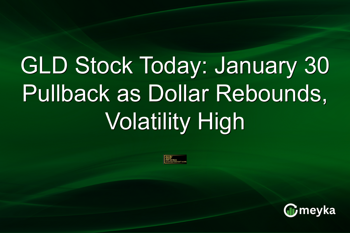 GLD Stock Today: January 30 Pullback as Dollar Rebounds, Volatility High