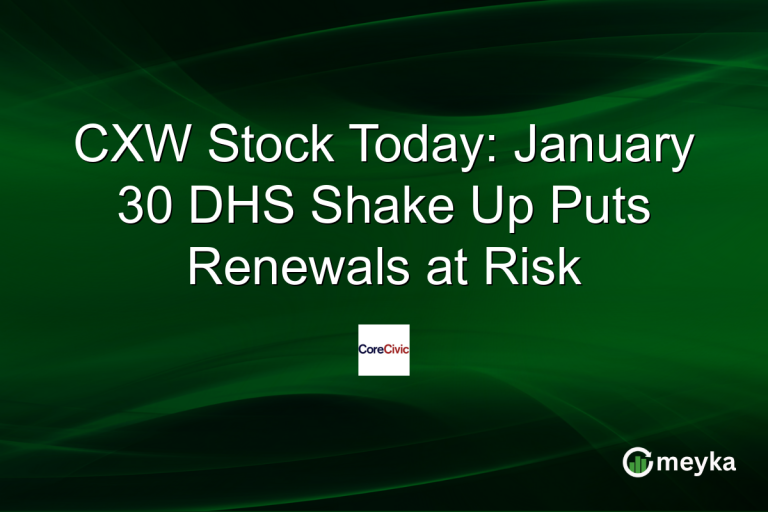 CXW Stock Today: January 30 DHS Shake Up Puts Renewals at Risk