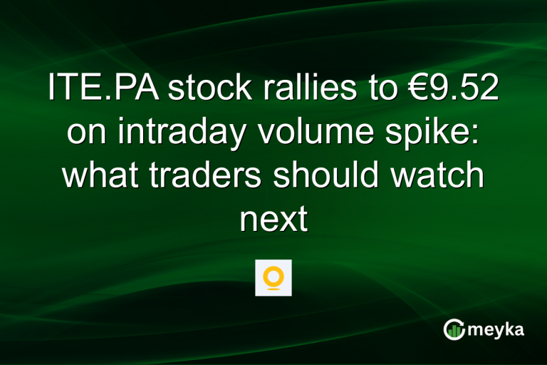 ITE.PA stock rallies to €9.52 on intraday volume spike: what traders should watch next