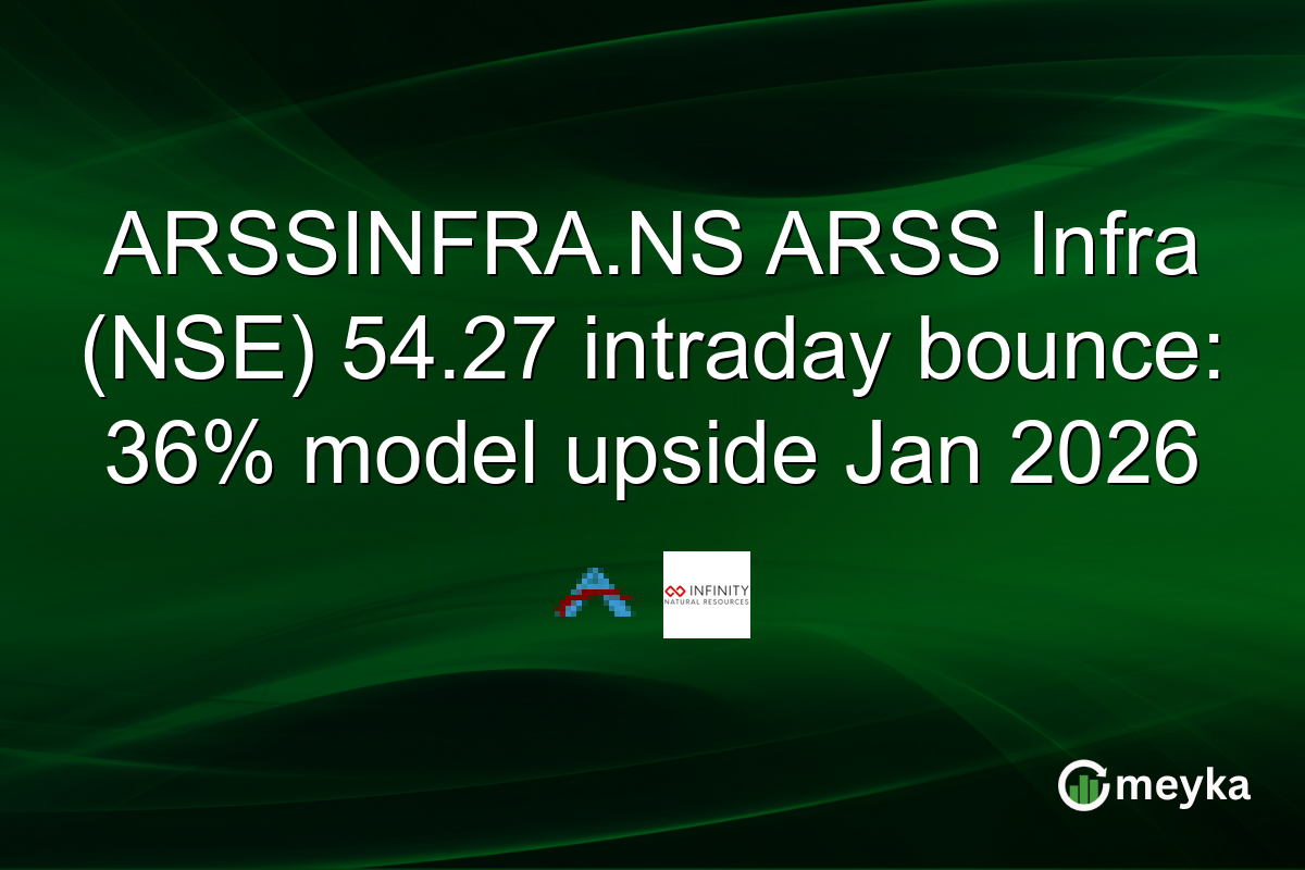 ARSSINFRA.NS ARSS Infra (NSE) 54.27 intraday bounce: 36% model upside Jan 2026
