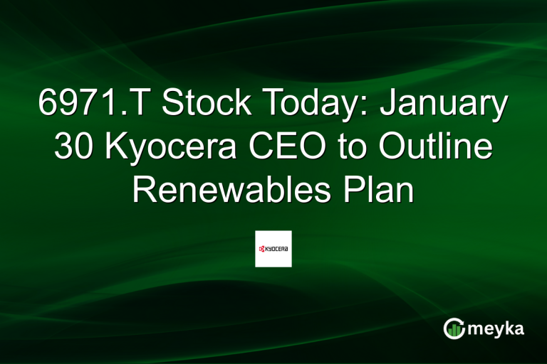 6971.T Stock Today: January 30 Kyocera CEO to Outline Renewables Plan