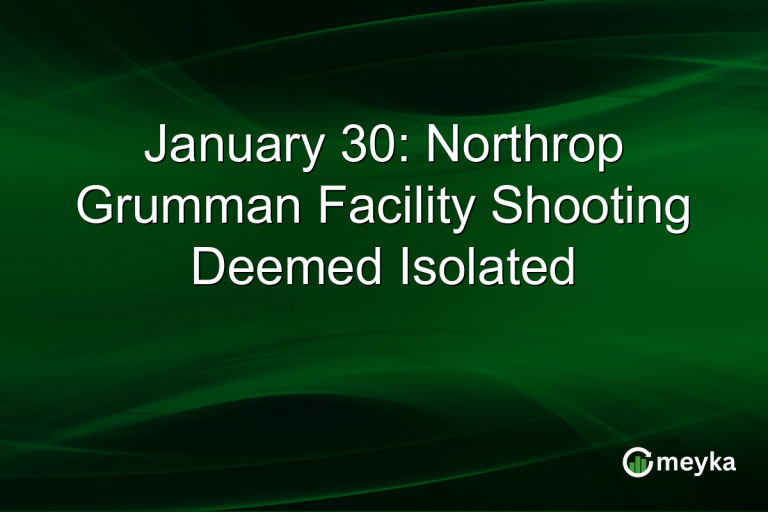 January 30: Northrop Grumman Facility Shooting Deemed Isolated